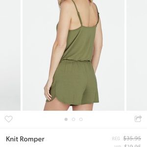 Army green romper